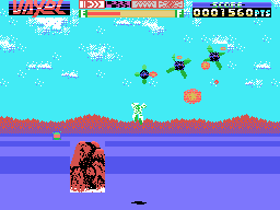 Vaxol: Heavy Armed Storming Vehicle (MSX) screenshot: Taking a hit