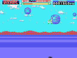 Vaxol: Heavy Armed Storming Vehicle (MSX) screenshot: Flying boulders always fly in your direction