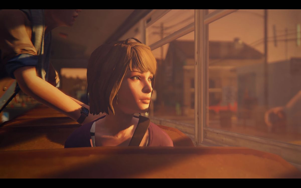 Life Is Strange: Season Pass - Episodes 2-5 (Windows) screenshot: <i>Episode 3</i>: Max takes the bus to Chloe to find out how the changes have affected her.
