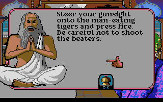 Champion of the Raj (DOS) screenshot: Sage advice (VGA)