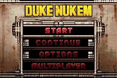 Duke Nukem Advance (Game Boy Advance) screenshot: Title Screen