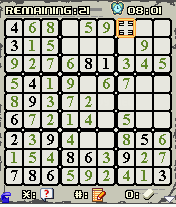 Platinum Sudoku (J2ME) screenshot: Yet another background