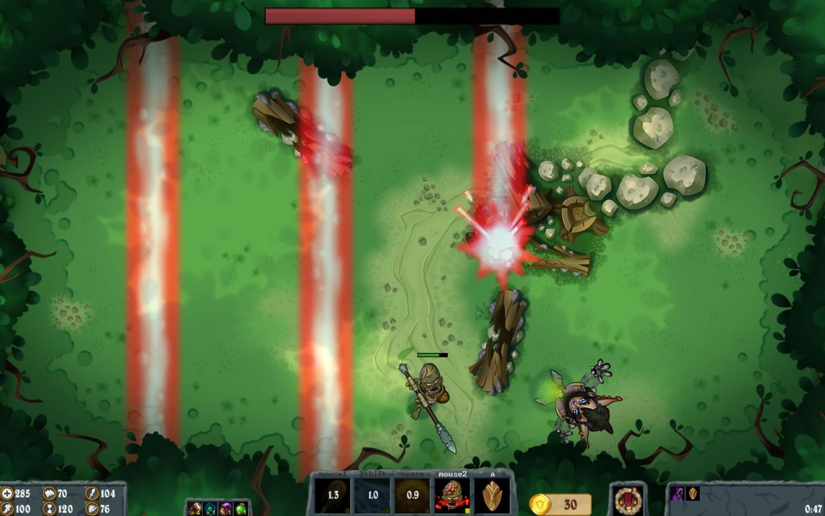 Flamebreak (Windows) screenshot: Another boss battle