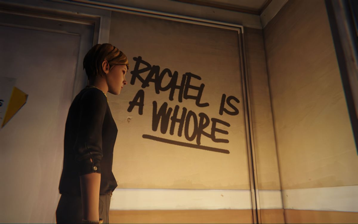 Life Is Strange: Season Pass - Episodes 2-5 (Windows) screenshot: <i>Episode 5</i>: you get to play as Victoria for a short moment, a first for the series.