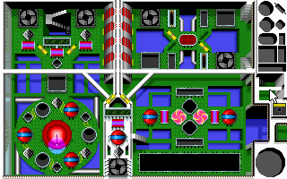 Hyperspeed (DOS) screenshot: A report from engineering; look at all the modular whirligigs!