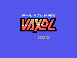 Vaxol: Heavy Armed Storming Vehicle (MSX) screenshot: Title screen