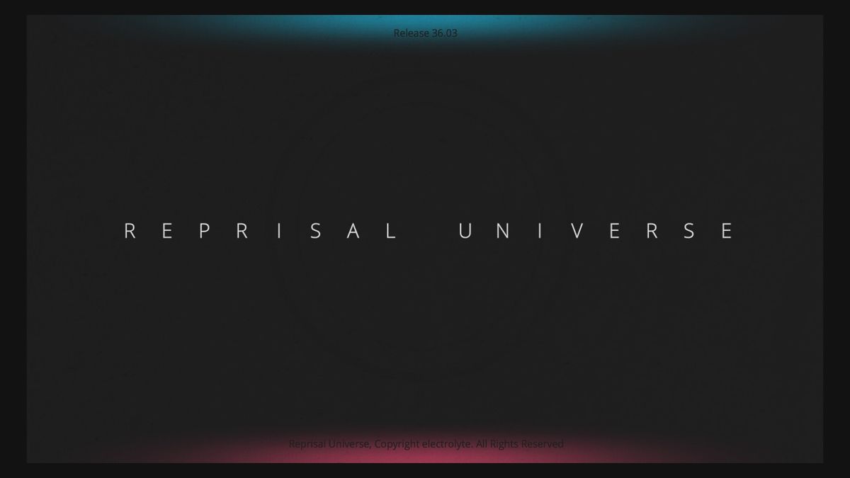 Reprisal Universe (Windows) screenshot: Title screen