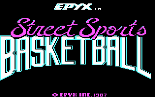 Street Sports Basketball (DOS) screenshot: Title Screen