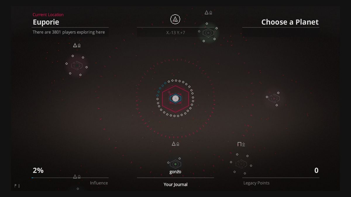 Reprisal Universe (Windows) screenshot: A planet orbit