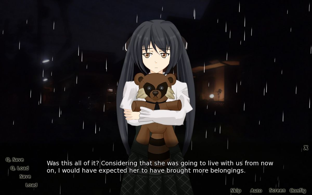 Homeward (Windows) screenshot: Meeting your sister Sora as she comes to live with you and your father