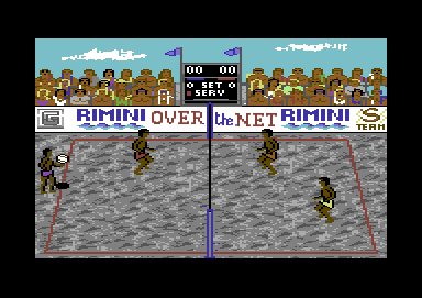 Over the Net! (Commodore 64) screenshot: Ready to play