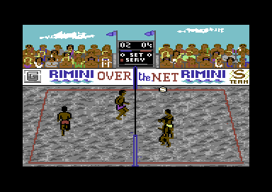 Over the Net! (Commodore 64) screenshot: Maybe they should spread out