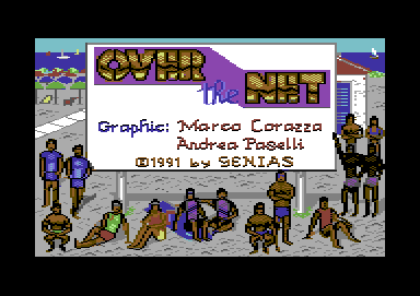 Over the Net! (Commodore 64) screenshot: Title screen
