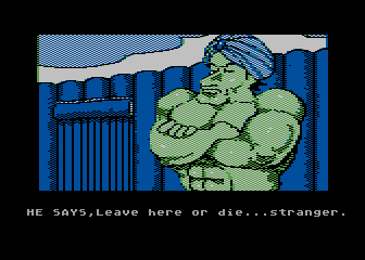 The Institute (Atari 8-bit) screenshot: Green meanie