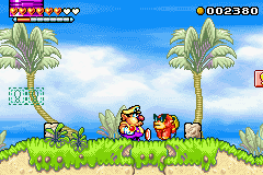 Wario Land 4 (Game Boy Advance) screenshot: Fat Wario