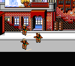 Nekketsu Street Basket: Ganbare Dunk Heroes (NES) screenshot: New York scenario