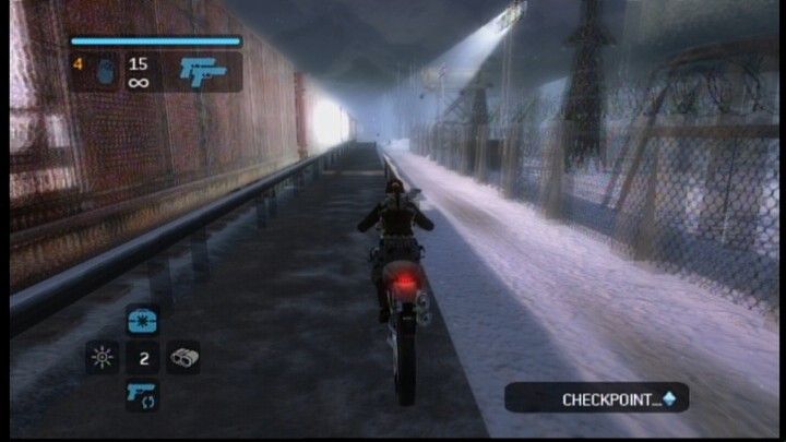 Lara Croft: Tomb Raider - Legend (Xbox 360) screenshot: Oops, missed the train, better try to catch it.
