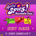 Totally Spies!: The Mobile Game (J2ME) screenshot: Title screen (medium screen)