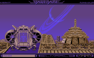 StarBlade (DOS) screenshot: Landing planetside (VGA)