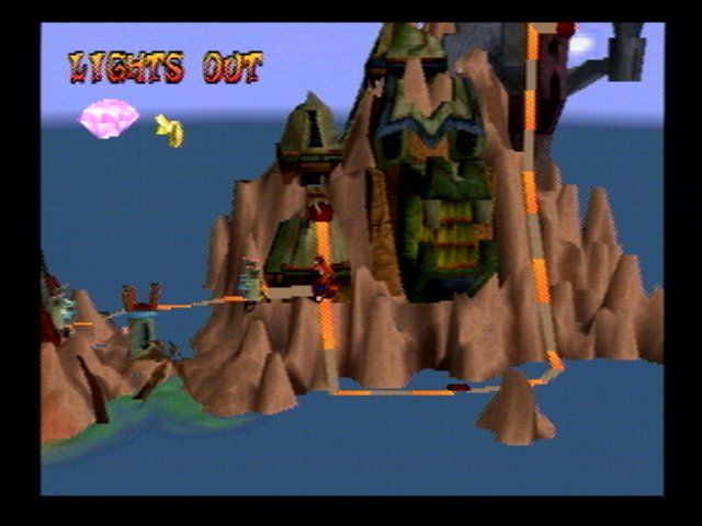 Crash Bandicoot (PlayStation) screenshot: The map