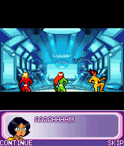Totally Spies!: The Mobile Game (J2ME) screenshot: Introduction sequence (large screen)