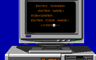 Snow Strike (DOS) screenshot: Generating a character
