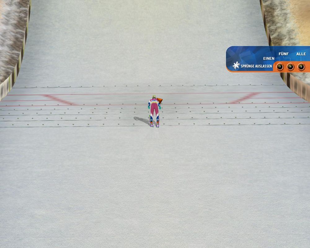 Ski Jumping 2005: Third Edition (Windows) screenshot: landing
