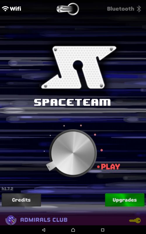 Spaceteam (Android) screenshot: Main menu