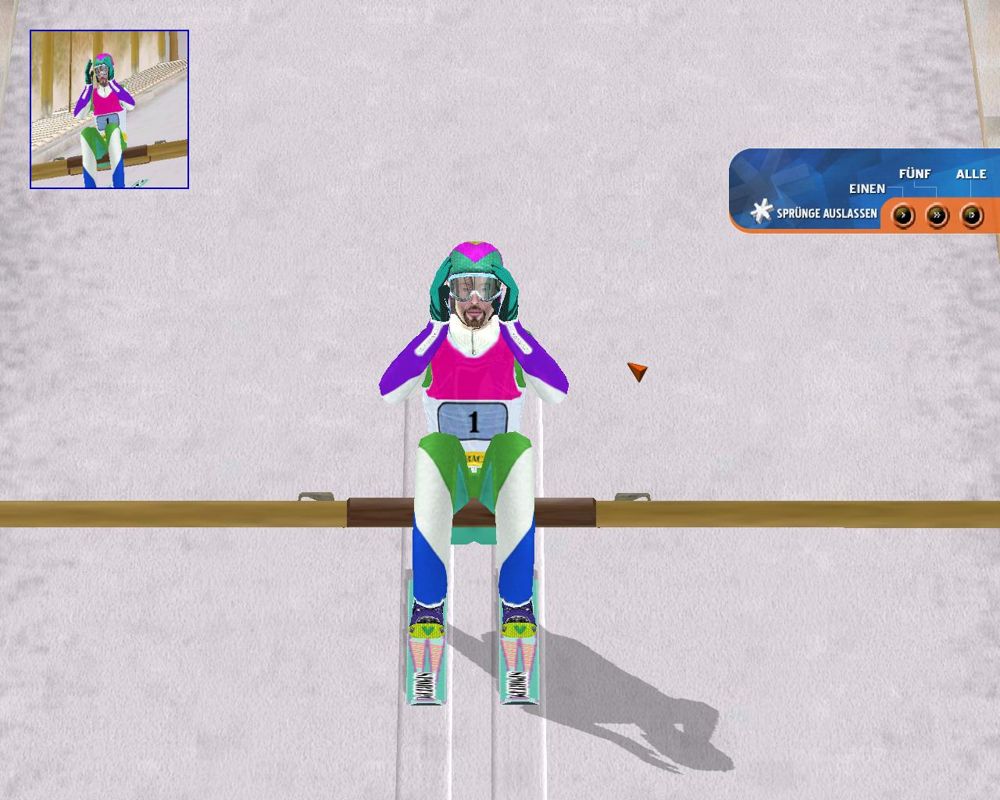 Ski Jumping 2005: Third Edition (Windows) screenshot: on start-up