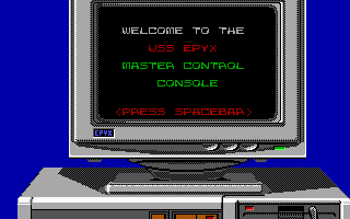 Snow Strike (DOS) screenshot: Game start