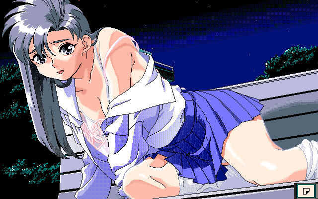 Can Can Bunny Extra (PC-98) screenshot: That's what I call Before...