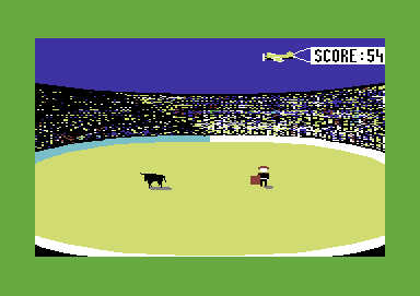 Ole! (Commodore 64) screenshot: Got the rag out