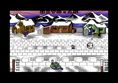 Eskimo Games (Commodore 64) screenshot: Dead