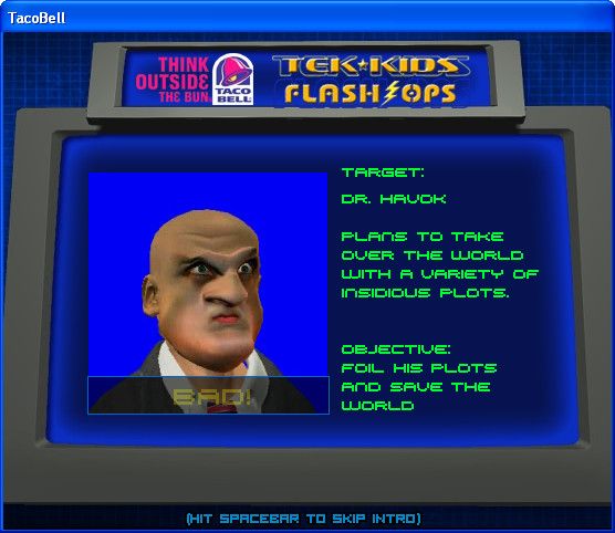 Tek-Kids Flash-Ops: Mission: Polar Challenge (Windows) screenshot: This is the main bad guy, as indicated by the "BAD" qualifier