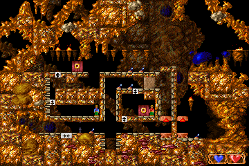 Quadrax (DOS) screenshot: Level 80