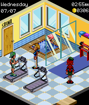 New York Nights: Success in the City (J2ME) screenshot: The sports centre