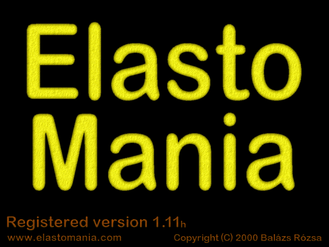 Elasto Mania (Windows) screenshot: Title screen