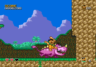 The Flintstones (Genesis) screenshot: Ferocious dragon
