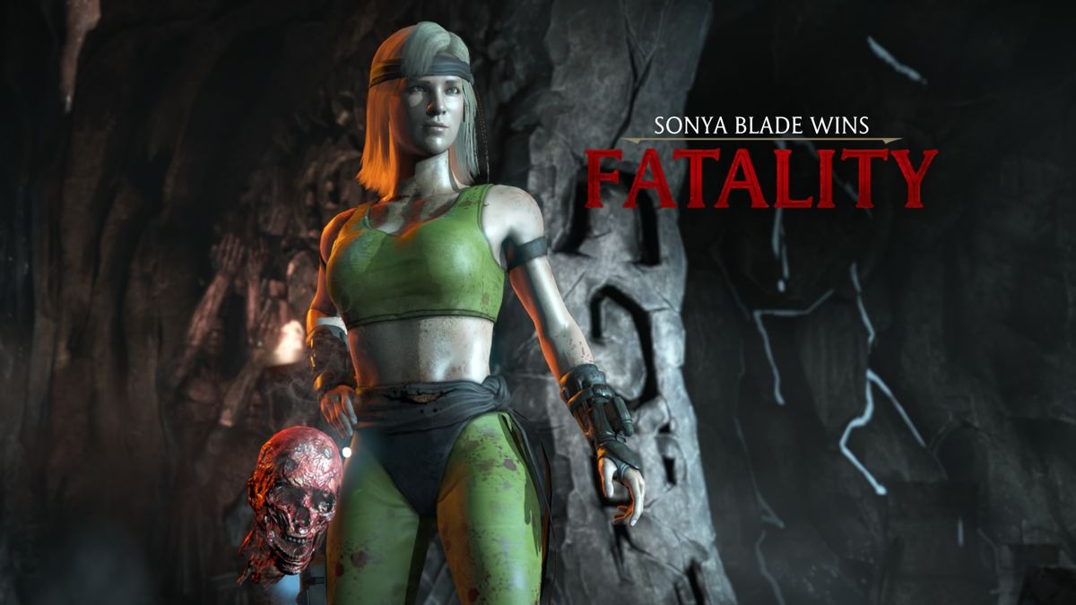Mortal Kombat X (PlayStation 4) screenshot: Sonya Blade is not to be messed with.