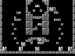 Quadrax (ZX Spectrum) screenshot: level 45 - both characters making different moves