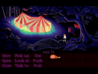 The Secret of Monkey Island (Macintosh) screenshot: The circus