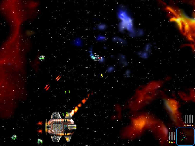 Starscape (Windows) screenshot: These mines are dangerous