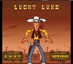 Lucky Luke (SNES) screenshot: Title Screen