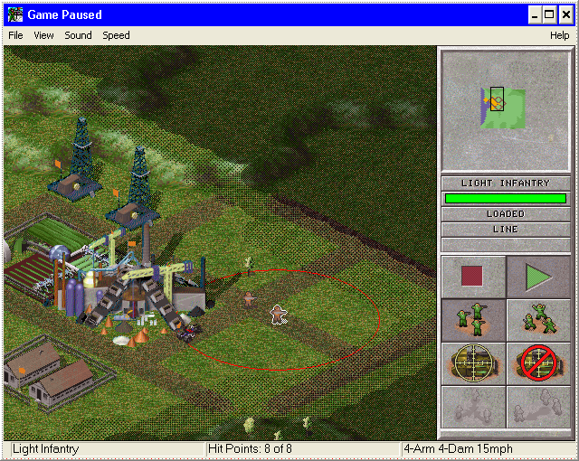This Means War! (Windows 3.x) screenshot: Moving troops