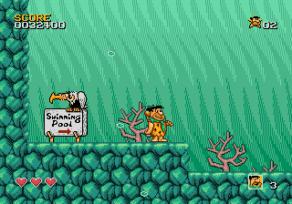 The Flintstones (Genesis) screenshot: Underwater level