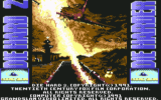 Die Hard 2: Die Harder (Commodore 64) screenshot: Title
