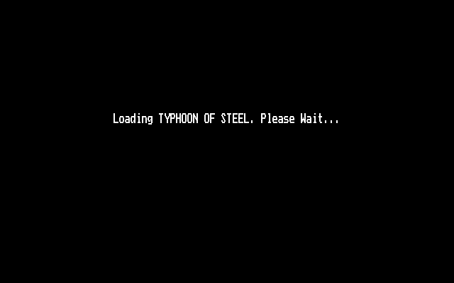 Typhoon of Steel (DOS) screenshot: Loading screen (EGA)
