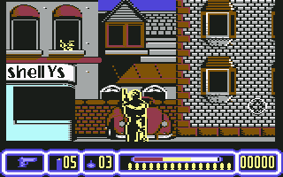 Die Hard 2: Die Harder (Commodore 64) screenshot: Target Range