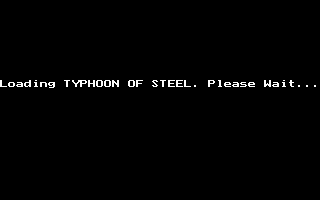 Typhoon of Steel (DOS) screenshot: Loading screen (CGA)