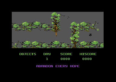 Dante's Inferno (Commodore 64) screenshot: Starting point